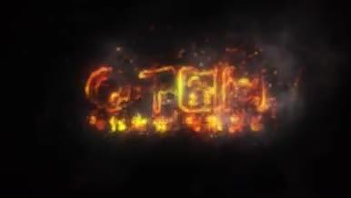 火焰燃烧标志演泽AE模板视频的预览图